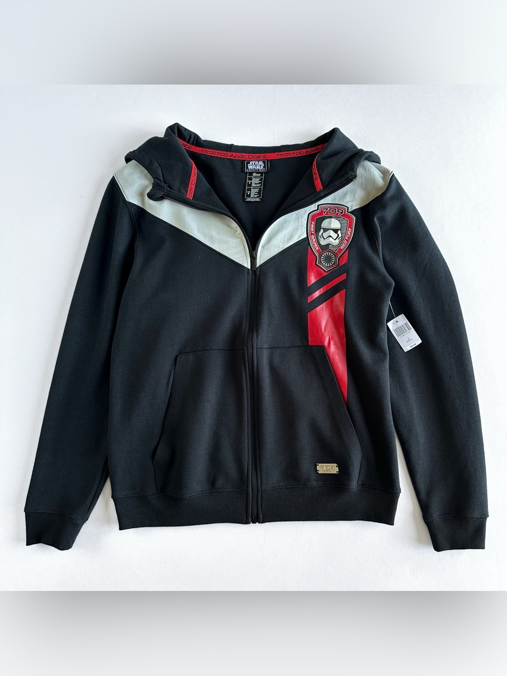Disney Park Star Wars Hoodie Jacket Unisex S Galaxy’s Edge First Order Red Fury
